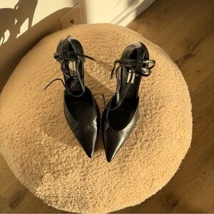 Balenciaga Black Pointed Toe Heels